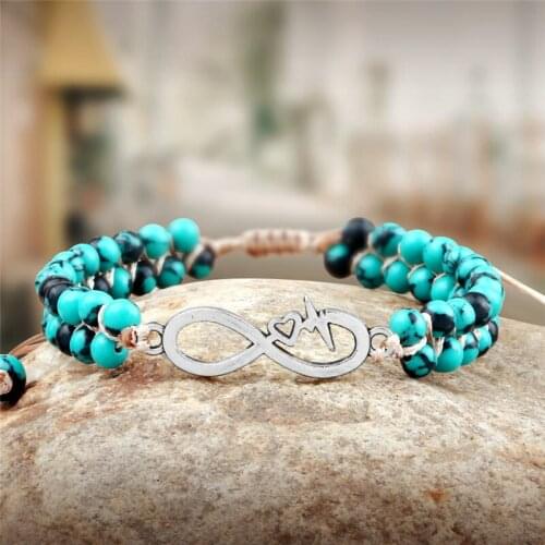 Charm Turquoise Braided Bracelet Mini 4mm Beaded Bracelets&Bangles Adjustable For Men/Women Woven Jewelry Friendship Lucky Gift