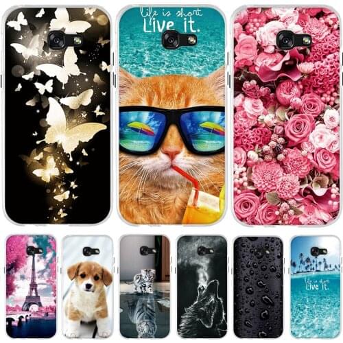 For Samsung Galaxy A8 Plus 2018 Case Cover for Samsung Galaxy A6 2018 Case Silicone TPU Cover For Samsung A3 A5 2017 2016 Case