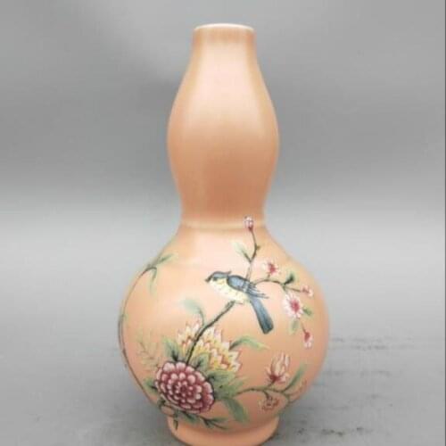 China high-quality Ceramic Flowers and birds gourd vases
