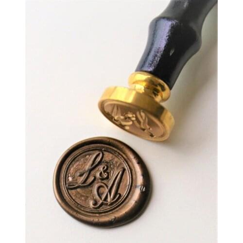 Personalized Initials wax seal stamp/Custom monogram wedding seals/wedding invitation seal/custom wedding stamp