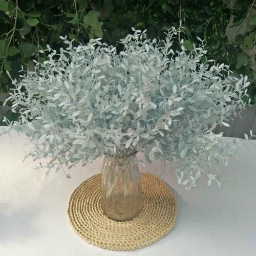 Artifical Willow Leaves Bouquet Fake Silk Milan Leaf Garland Home Garden Wedding Decoration
