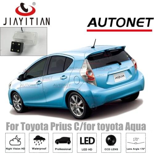 JIAYITIAN Rear View Camera For Toyota Prius C/for toyota Aqua CCD Night Vision Reverse Camera license plate camera backup camera