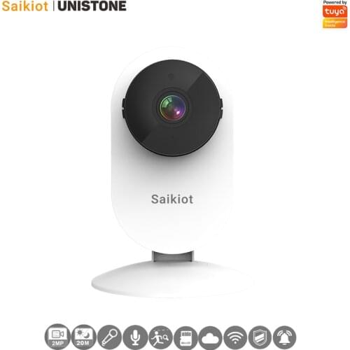 Saikiot Tuya Smart Cube Camera 1080P 2MP WIFI Indoor Two Way Audio Baby Monitor Camera for Smart Home Security