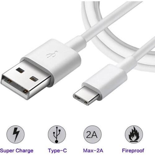 2m USB Type-C Data Sync Fast Charge Charger Cable for Huawei Samsung Galaxy HTC