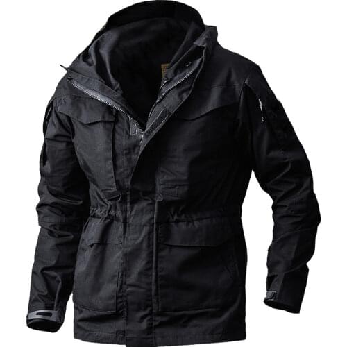 Army Field Tactical Jacket Men Waterproof Rip-stop Camouflage Military Jackets Autumn Multi-Pockets Windbreaker Coat