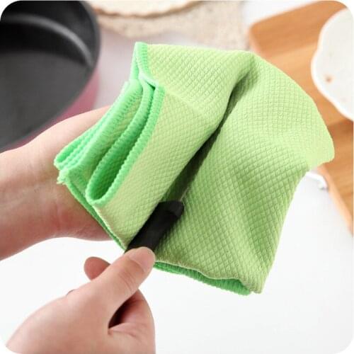 Multipurpose Anti-Greasy Color Dish Cloth,Superfine Fiber Washing Dish Towel Kitchen Cleaning Cloth, Wiping Rags