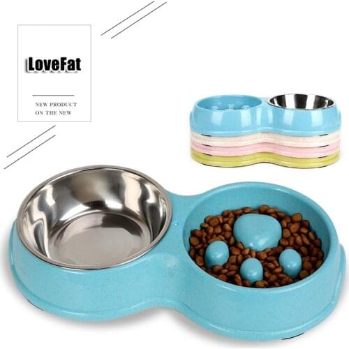 New Portable Pet Dog Feeding Food Bowls Puppy Slow Down Eating Feeder Dish Bowl Prevent Obesity Dogs Supplies Dropshipping Bloa