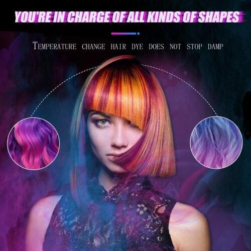 Popular Gradient Color Hair Dye Keep Warm Feeling Mermaid Color Changing Hair Cream Disposable Hair Color Wax Dye Cream TSLM1