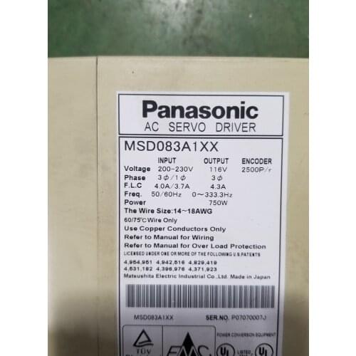 MSD083A1XX servo driver , used one, 85% appearance new , good working , free shipping