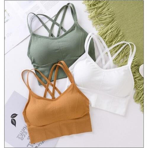 Sports Bra Women Fitness Top Seamless Yoga Underwear Running Yoga Gym Crop Top Women Push Up Sport Bra Vest 2021