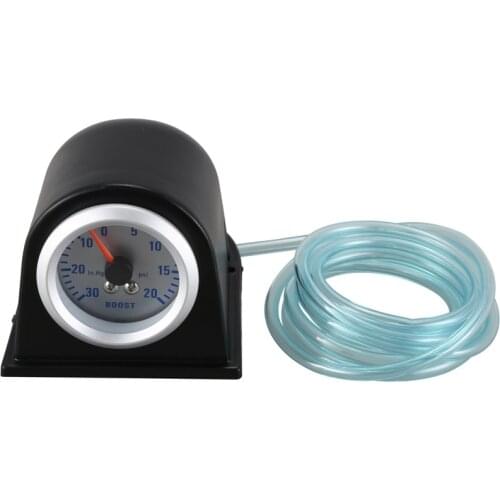 Turbo Boost / Vacuum Gauge Meter for Auto Car 2" 52mm 0~30in.Hg / 0~20PSI Orange Light With Single Gauge Meter Pod Holder