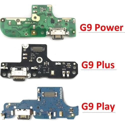 USB Charging Port Mic Microphone Dock Connector Board Flex Cable For Motorola Moto G9 / G9 Play Plus Repair Parts
