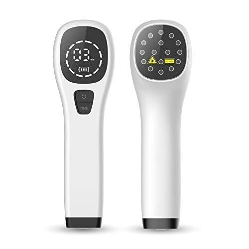 FOUR 808nm + TWELVE 650nm Red Light Therapy Device Pain Relief for Knee Shoulder Back Arthritic Sciatic Pain Laser Cold Therapy