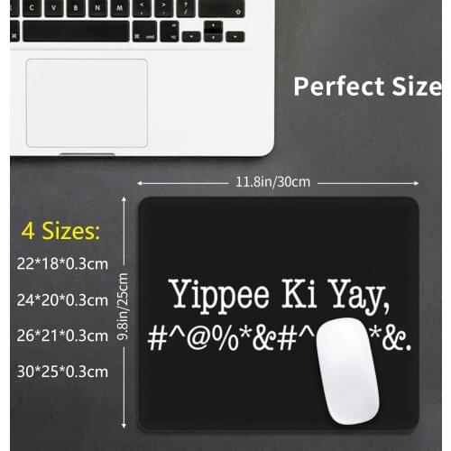 Yippee Ki Yay , #^@% * &#^@% * &. Mouse Pad DIY Print Quote Saying Retro Movie Film Die Hard John