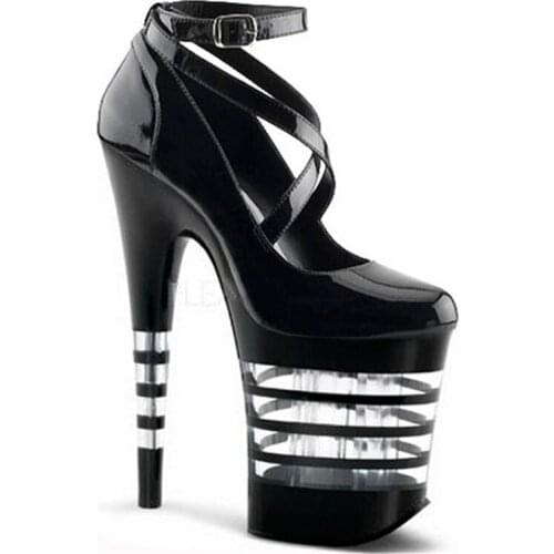 20cm women peep toe high heel shoes sexy footwear fashion lady platform wedding female pumps hot sale 34-46