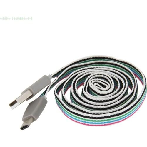 100pcs/lot Usb Cable Micro Mobile Phone Cables for Iphone X Xs 8 7 Samsung Note5 Huawei 1m Cotton Knitting Fast Charging Cord