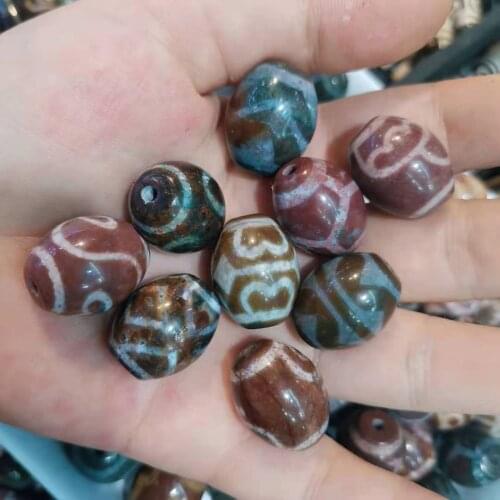 1pcs/lots Natural Elephant Dzi Beads with Cinnabar Wholesale Round Agate Variety of colors Cinnabar Accessories Ancient Jewelry