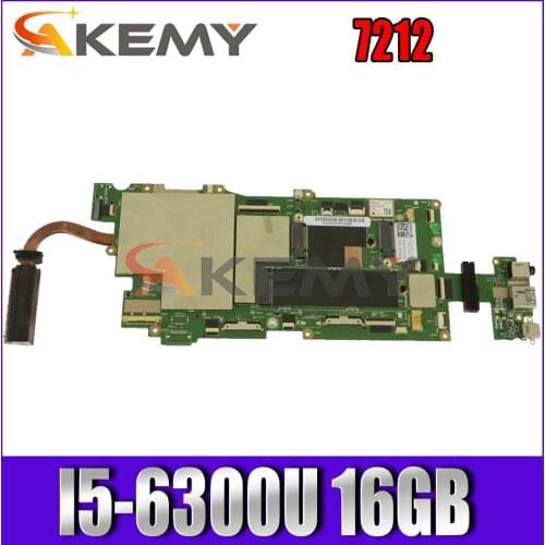 Akemy Brand New For Dell Latitude 7212 Motherboard I5-6300U 16GB TW-0NHXT5 NHXT5 Mainboard 100%Tested