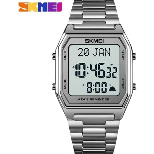 Luxury Digital Mens Watches Fashion Brand SKMEI Wristwatch Led Light Date Week Display Clock Stainless Steel Watch Hour