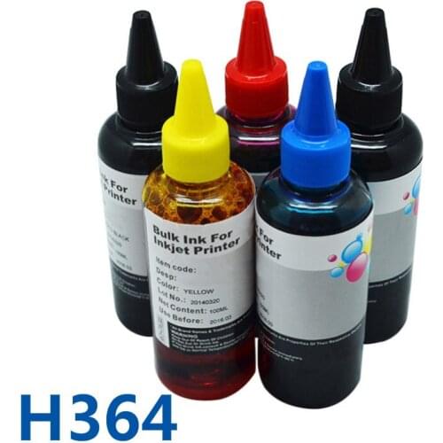 500ml Refill Ink For HP364 XL Dye Universal Bulk Ink For HP Deskjet 3070A 5510 5520 6510 6520 3520 7510 7520 B209a C510a C309a