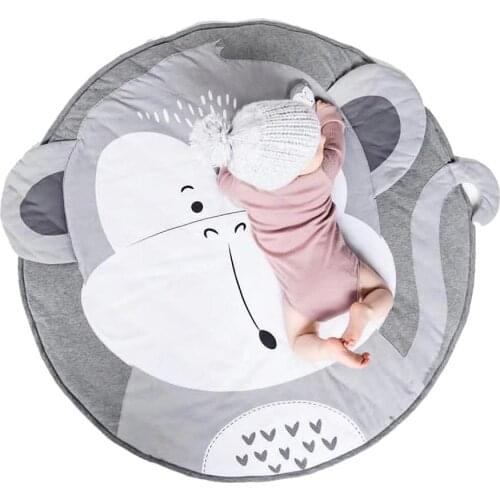 Baby Play Mat Toys Cotton Newborn Infant Crawling Pad Animal Blanket Round Carpet Floor Rug Kids Children Room Nursery Decor