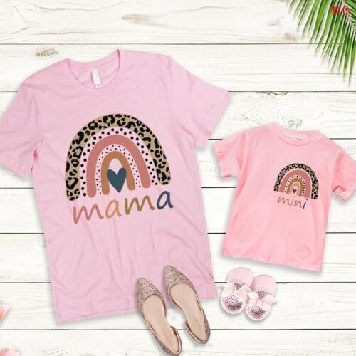 Family Tshirts Fashion Mommy and Me Clothes Baby Girls Clothes MINI and MAMA Fashion Family Mom Tops Mother Clothes Gothic