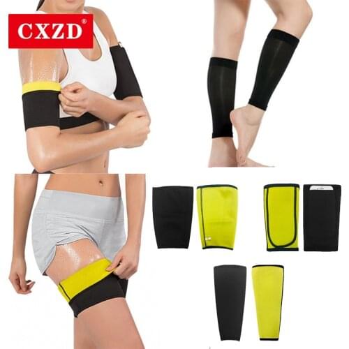 CXZD body shaper Sauna Slimmer Arm + Thigh shapewear corset Sweat Shaping Legs Fat Burning Arm shapers Trimmer Sleeve