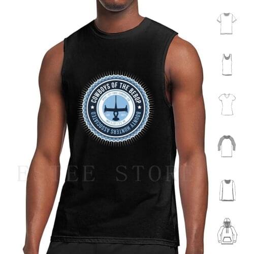 Spaces Cowboys Tank Tops Vest Sleeveless Cowboy Bebop Anime Japan Spike Bebop Jet Faye Ein