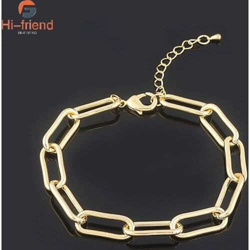 Fashion 2021 Trends Cuban Iron Unisex Bracelet Anklet Steampunk Hip Hop Stainless Steel Bracelet for Women Jewelry