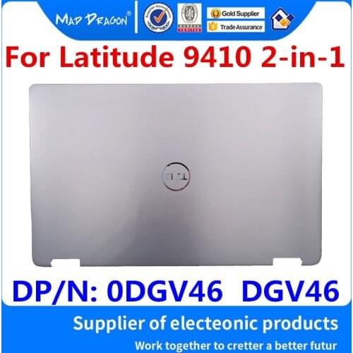 New Original 0DGV46 DGV46 AM2VT000801 For Dell Latitude 9410 2-in-1 FDV40 Laptop LCD Rear Cover Top Shell Screen Lid Gray