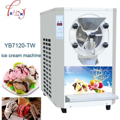 Commercial Hard Ice Cream Machine Ice Cream Machine YB7120-TW Batch Freezer Machine Ice Cream Maker 220v 110v 1pc