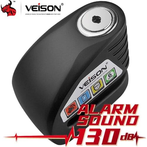 VEISON Bicycle Alarm Lock 130dB Anti-theft Waterproof Motorcycle Lock Disc Brake Lock Intelligent Controllable Motorcycle Alarm