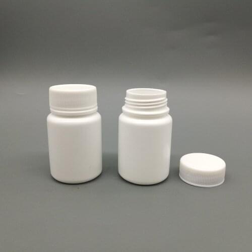 Free shipping 100pcs 30cc 30ml HDPE white Capsule pill bottle, empty plastic Pill container with Screw Cap