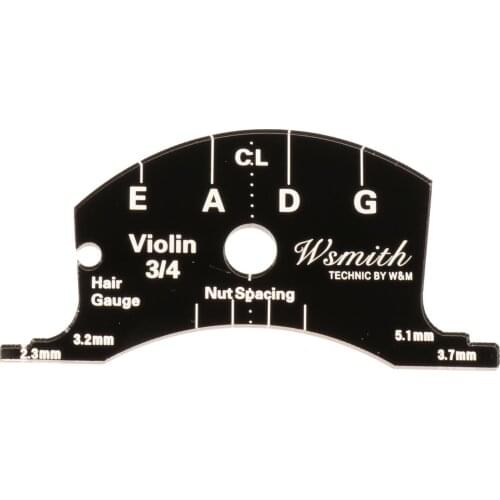 Size 1/2 3/4 Violin Bridge Mold Template Fingerboard Repair Reference Tool