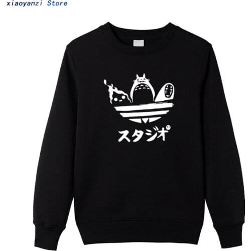 Japanese Style Spirited Away sweatshirts Men Women Studio Ghibli pullovers Unisex Funny Graphic Totoro Neighbor hoodies