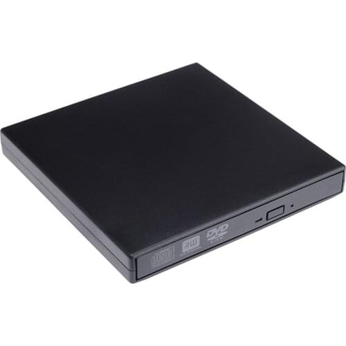 Tinhofire Black USB 2.0 External COMBO DVD-ROM USB Slim Portable Optical Drive For Laptop PC
