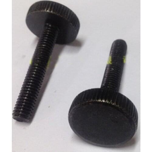 M4 Thumb Screw GB835 Knurled Falt head Screws Black 8-30mm Lenght