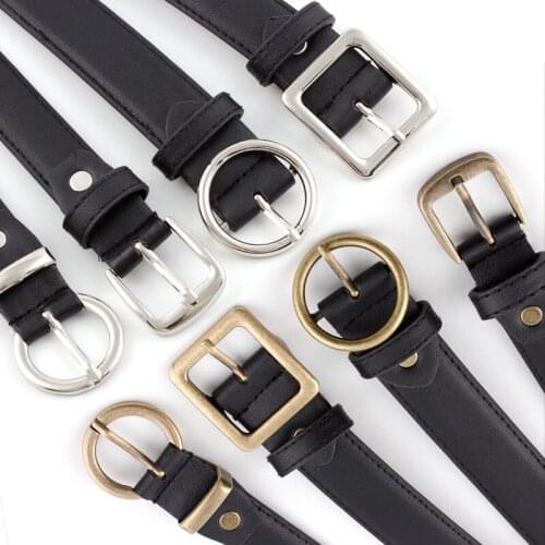 Womens Belt Imitation Leather Belts Alloy Pin Buckle New Young Students Fashion Ladies Decorative Belts For Jeans