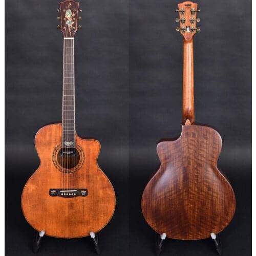 Merida DG20FOLC 41 inch GC cut way antique finish Acoustic guitar, acoustic electric guitar