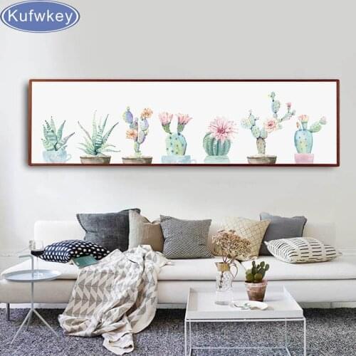 Diy diamond paintings Flower Cactus 3d Diamond Mosaic Home Decor Diamond Embroidery full display cross stitch beadwork resin