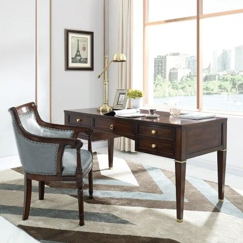 American solid wood book chair household study desk chair office chair computer chair leisure chair soft bag chair