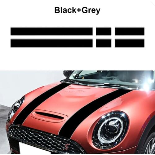 Car hood trunk stripe sticker vinyl sticker for Mini Cooper One S JCW R56 R57 R58 F54 F55 F56 Hactchback Accessories Free Ship