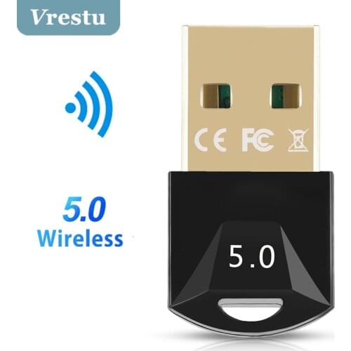 USB Wireless V5.0 Stereo Audio Samll Receiver Hands-free AUX Stereo for Computer Laptop Mouse Keyboard Portable Wireless Adapter