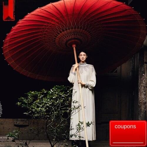 Bi Liufu Big Oil Paper Umbrella Ancient Style Rainproof Sunshade Large Umbrella Outdoor Large Garden Umbrella Outdoor Umbrella