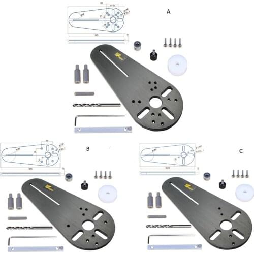 Wood Router Circle Groove Circle Cutting Jig for Bosch makita Electric Trimmer Woodworking Milling Circle Groove Dropship