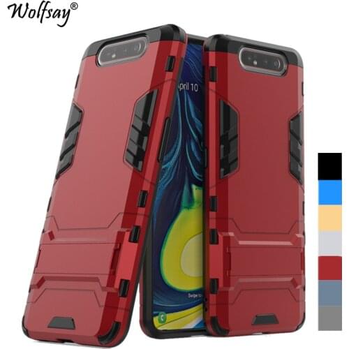 For Cover Samsung Galaxy A80 Case Shockproof Hybrid Stand Silicone Armor Case For Samsung A80 A90 A805F/DS Case For Samsung A80