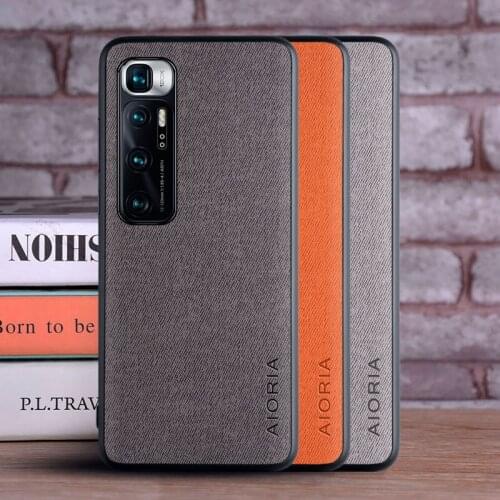 For Xiaomi Mi 10 Ultra Case Soft TPU edge+Skin Hard Cloth protective back cover case for xiaomi mi10 ultra 10ultra phone shell