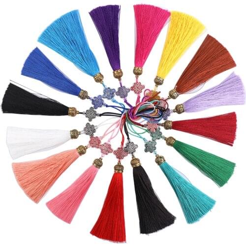 Dailylike Mixed Color Polyester Silk Tassel Hanging Rope Cotton Tassels Trim For DIY Home Wedding And Crafts Decoration