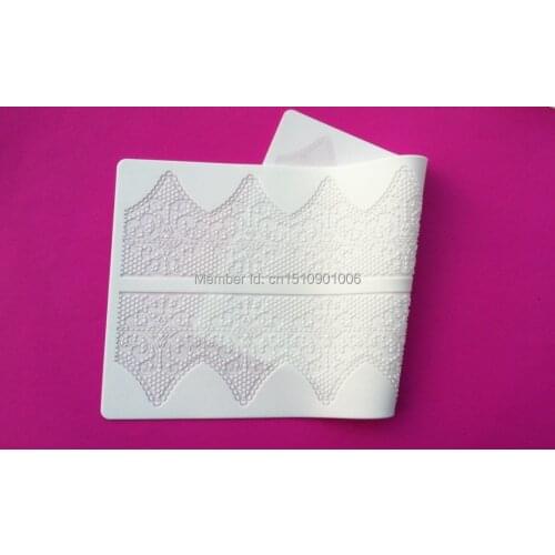 Two new lace CT-402 rectangle 100% food-grade silicone baking mat,cake decorating silicone mold tools