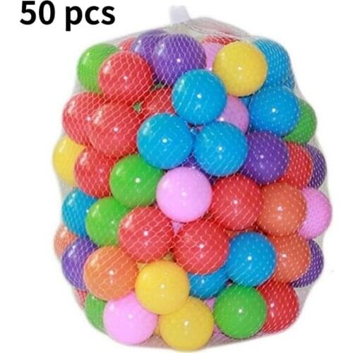 Hot 50Pcs Eco-Friendly Colorful Soft Plastic Water Pool Ocean Wave Ball Baby Funny Toys Stress Air Ball Outdoor Fun Sports Toy